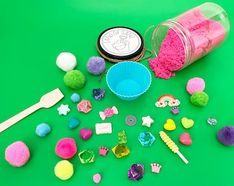 Cupcake & Candy Kinetic Sand Sensory Jar