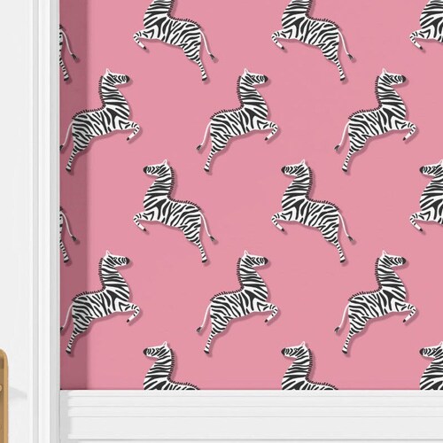 Pink Peel and Stick Wallpaper Removable Wallpaper Etsy
