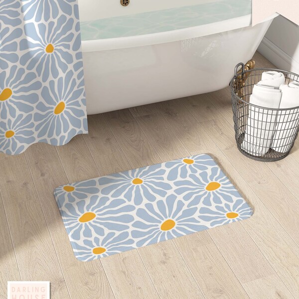 Daisy Bath Mat Etsy