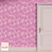 Pink Poppy Floral Wallpaper | Premium Removable Peel Stick | Bright Bold Colorful Botanical Mural | Funky Retro y2k Maximalist Decor | FL021