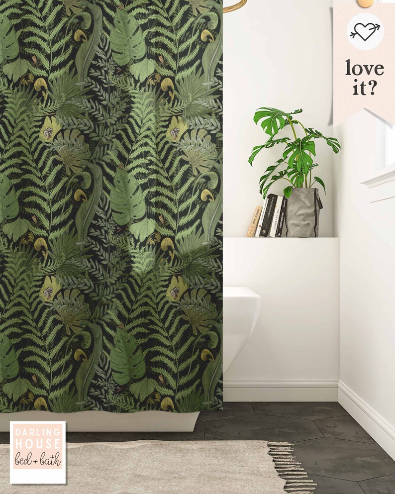 DarlingHouseDesign Botanical Shower Curtain