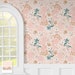 Peel and Stick Wallpaper Boho Retro Floral | Bedroom Bathroom Nursery Kids Modern Farmhouse | 60s 70s Whimsical Vintage Daisy Flower | FL009