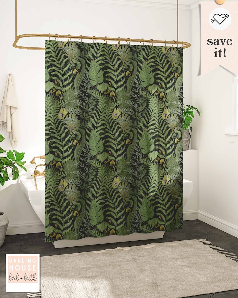 DarlingHouseDesign Botanical Shower Curtain - Thumbnail 2