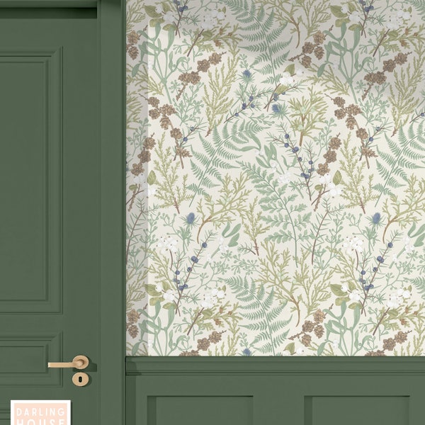 Sage Green Removable Wallpaper Etsy