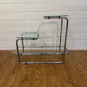 vintage Chrome Flower Stand by Thonet