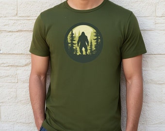 Bigfoot T-shirt, Sasquatch shirt, gift for him, shirts for men, outdoor shirt, hiking tee, squatch, national park, graphic shirt