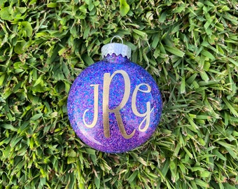 Personalized Glitter Christmas Ornaments ~ Christmas Decoration ~ Made to Order ~ Ornaments ~ Christmas ornaments ~ Home Decor