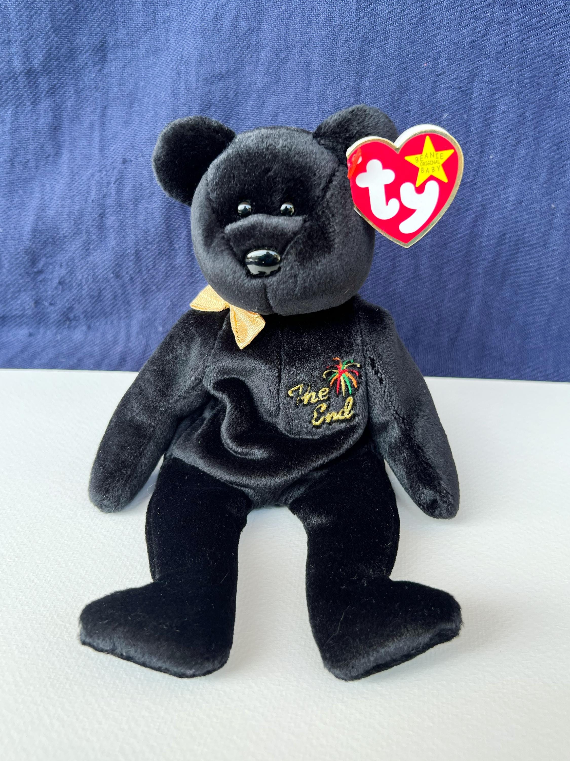 RARE! Ty Beanie Baby The End TM. 1999 Errors swing tag & tush tag