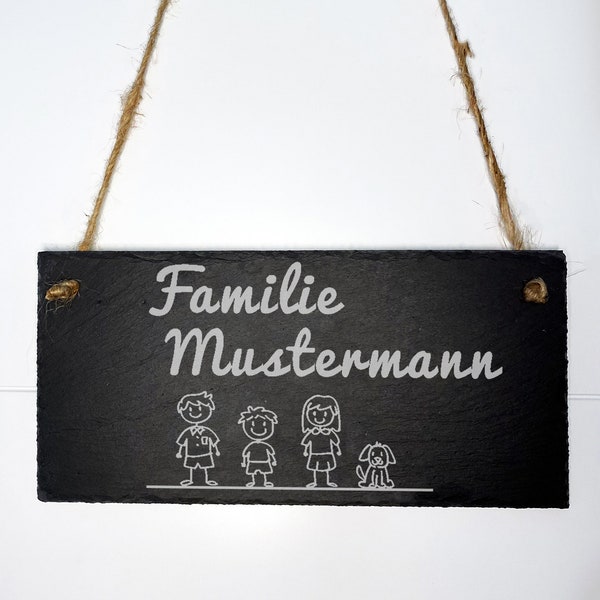 Türschild familie Etsy.de
