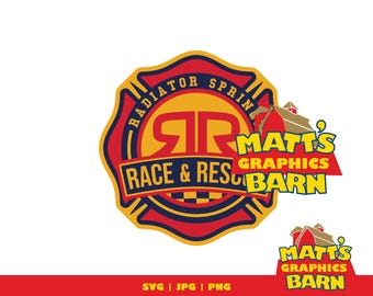 Race and rescue SVG - Cars SVG - Lightning McQueen SVG