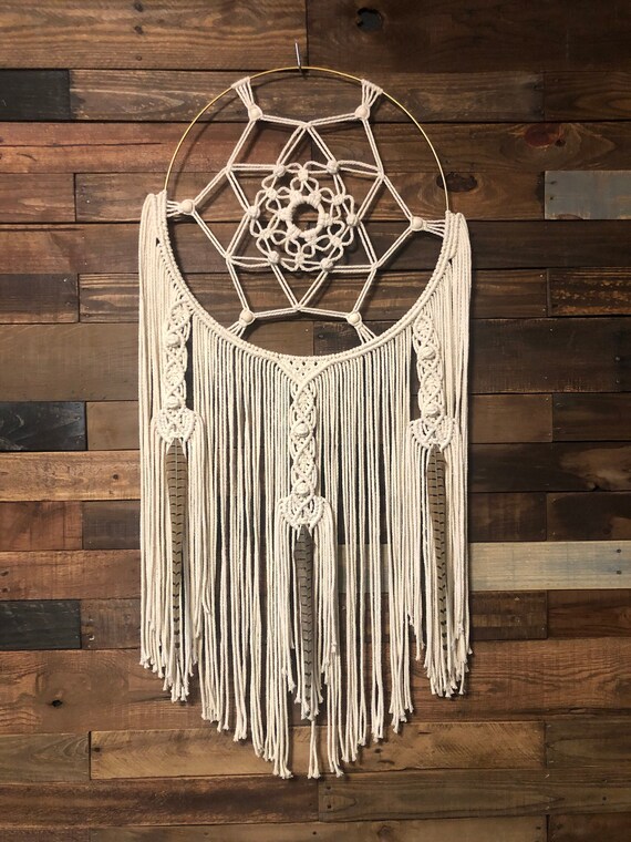Large Macramé Dream Catcher Etsy