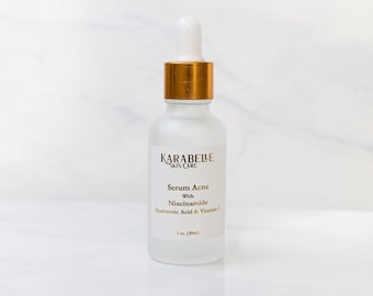 Serum Niacinamide, Hyaluronic Acid, Vitamin E, Acne, May help redness from eczema, acne, other inflammatory skin conditions