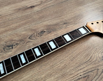 Jazzmaster Rosewood and Roasted Maple Guitar Neck Gloss 21 Fret Jumbo with Pearl Inlays