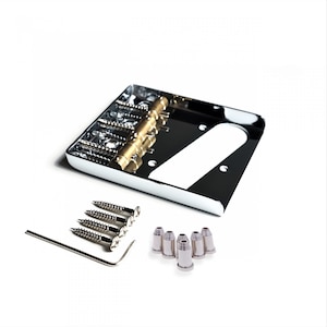 Telecaster Vintage Ashtray Bridge with String Ferrules - Brass Saddles