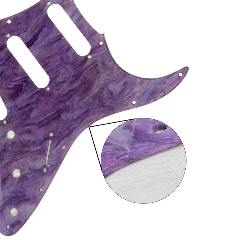Galactic Pearl Stratocaster Electric Guitar Pickguard image 4