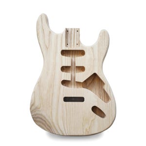 Stratocaster Guitar Body SSS - Unfinished - Ash