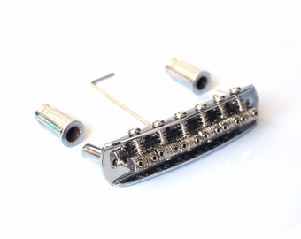 Mustang / Jaguar / Jazzmaster Bridge with Vintage Threaded Saddles