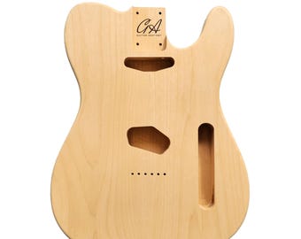 Telecaster Guitar Body - Unfinished - 2 Piece American Alder