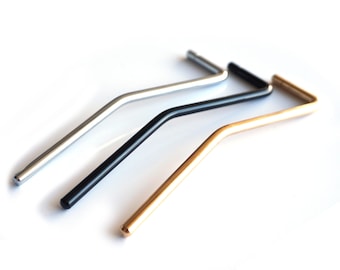 Push-in Tremolo Arm Whammy Bar 6mm – Chrome Black Gold
