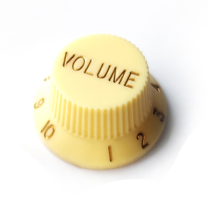 Stratocaster Tone & Volume Knobs – Set or Individual – White, Cream, Mint, Black image 5