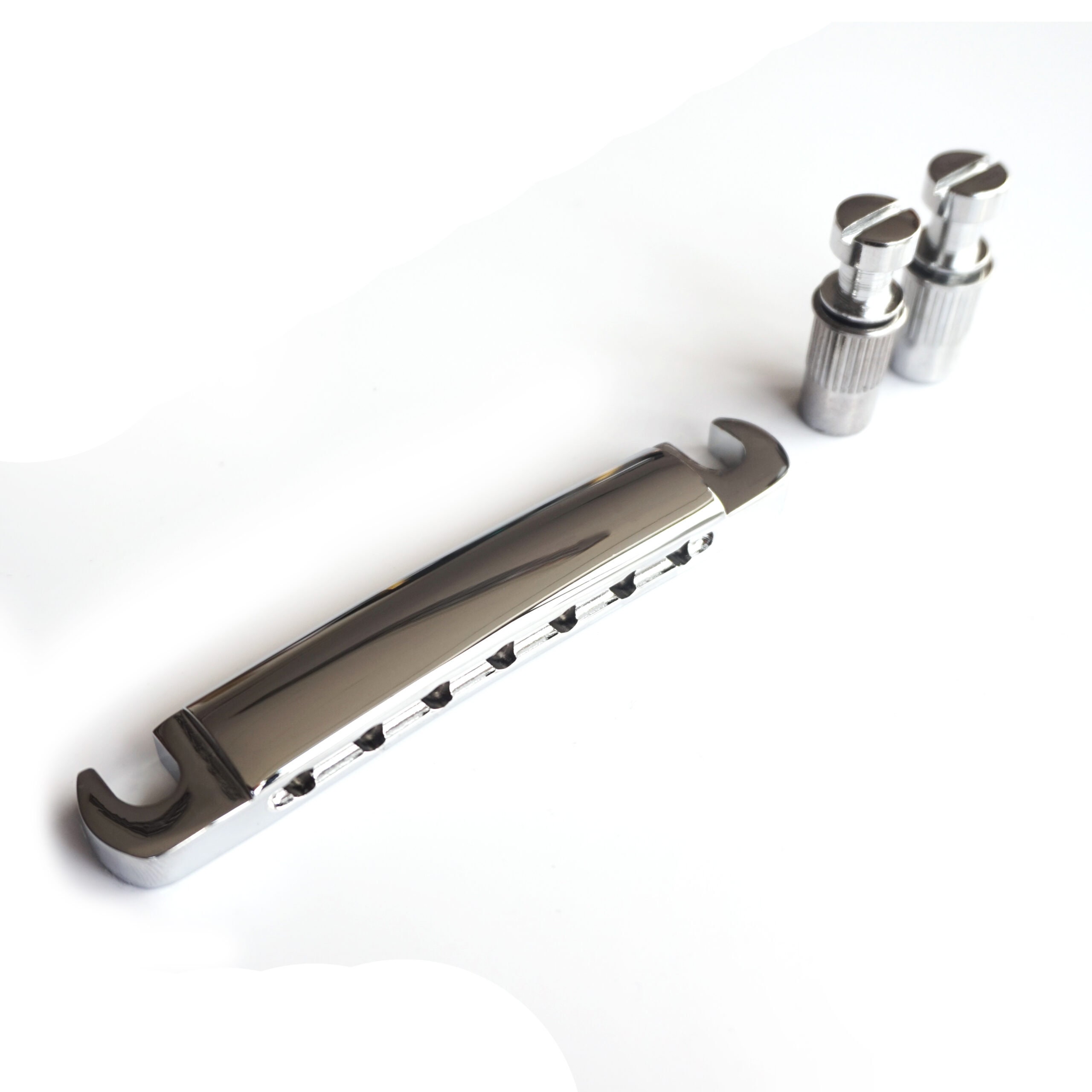 7 String Stop Bar Tailpiece - Chrome Black Gold - Etsy