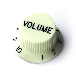 Stratocaster Tone & Volume Knobs – Set or Individual – White, Cream, Mint, Black image 8