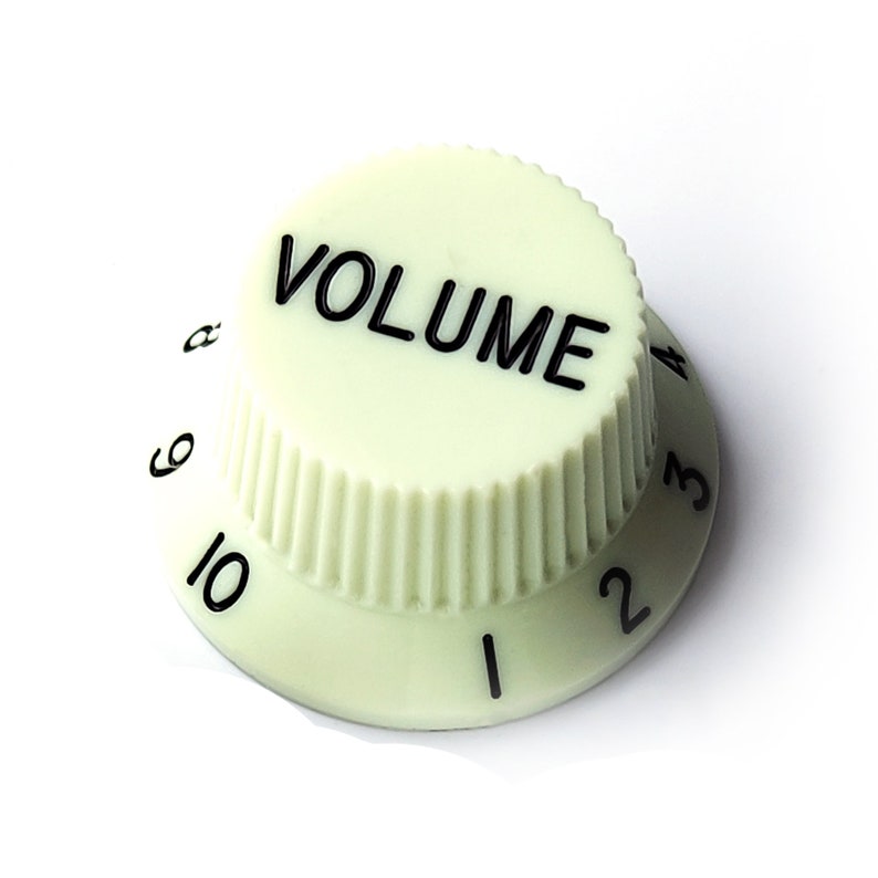 Stratocaster Tone & Volume Knobs – Set or Individual – White, Cream, Mint, Black image 8