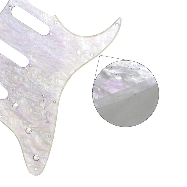 Galactic Pearl Stratocaster Electric Guitar Pickguard image 8