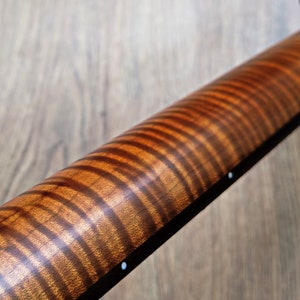 Telecaster Compatible Roasted Flame Maple and Rosewood Pro Guitar Neck Satin