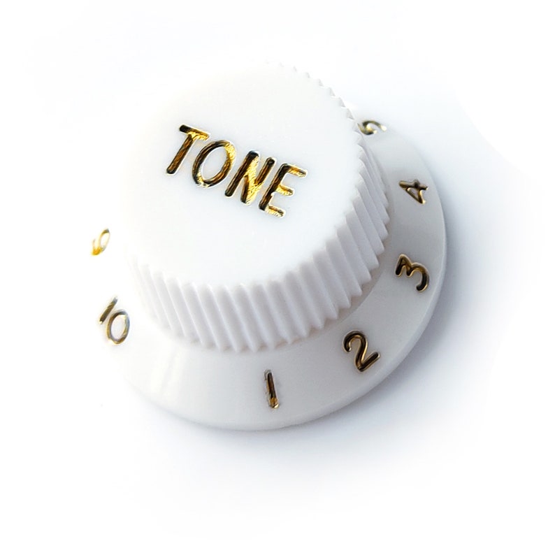 Stratocaster Tone & Volume Knobs – Set or Individual – White, Cream, Mint, Black image 3