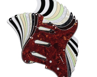 8 Hole Stratocaster Electric Guitar Pickguard Scratch Plate to Fit Fender USA MEX SSS