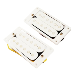 Modern Humbucker Pickups for Les Paul Guitars - White