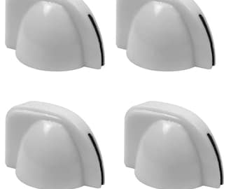 Chicken Head Knobs for Guitar Amps 6mm – White