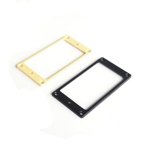 Humbucker Pickup Monteringsring Surround Flat Bottom - Creme, Svart PR005