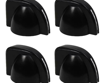 Perillas Chicken Head para amplificadores de guitarra de 6 mm, color negro