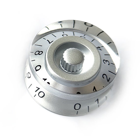 Manopole Chitarra Elettrica Manopole Quadrante Velocità Zigrinate Per Chitarre Elettriche Tipo Gibson/Epiphone - Set Di 2 Colori Cupolino Zip Sp - Foto 5