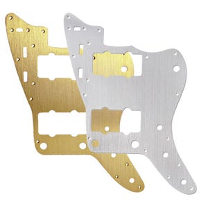 Brushed Aluminium Jazzmaster Compatible Electric Guitar Pickguard