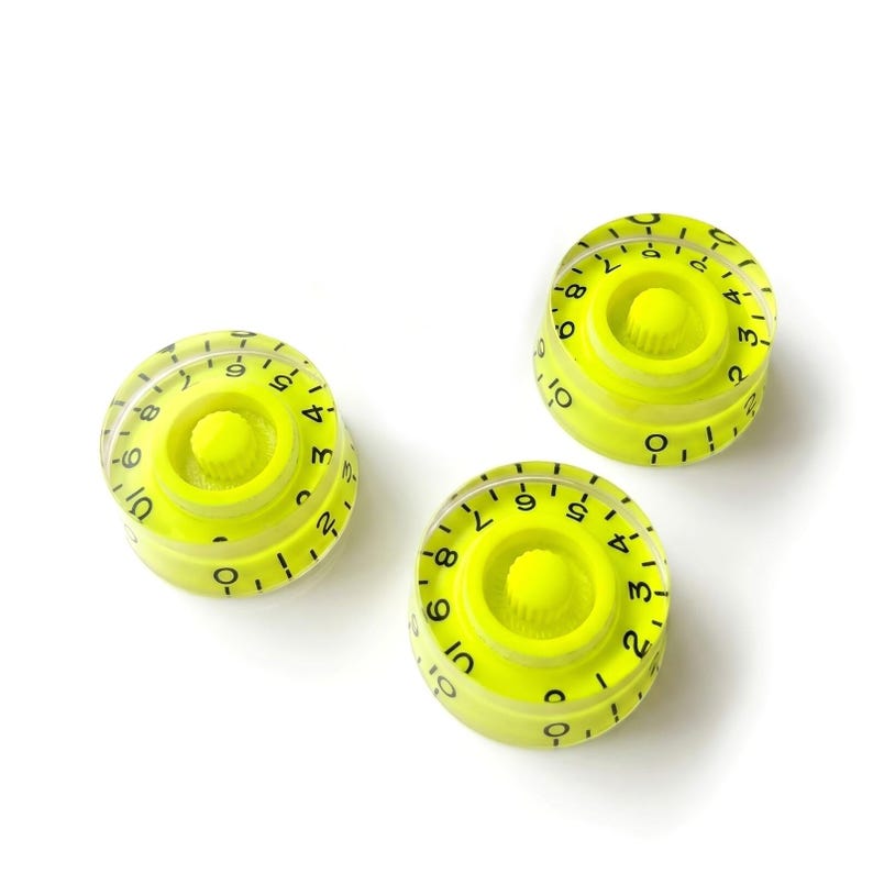 Speed Control Knobs – Volume Tone for Gibson & Epiphone Les Paul – Lime Green
