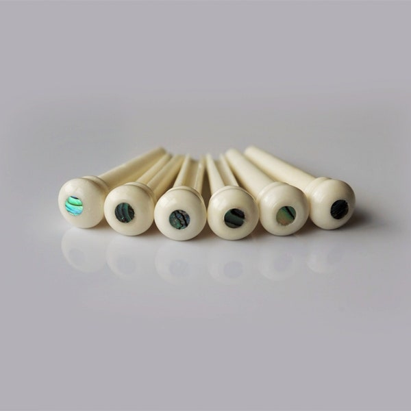 Bone and Abalone Guitar Bridge Pins String Pegs