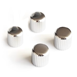Chrome Vintage Control Knobs for Guitars or Amps