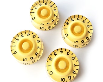 Geschwindigkeitsregler Knöpfe für Linkshänder - Volumenton für Gibson & Epiphone Les Paul - Creme