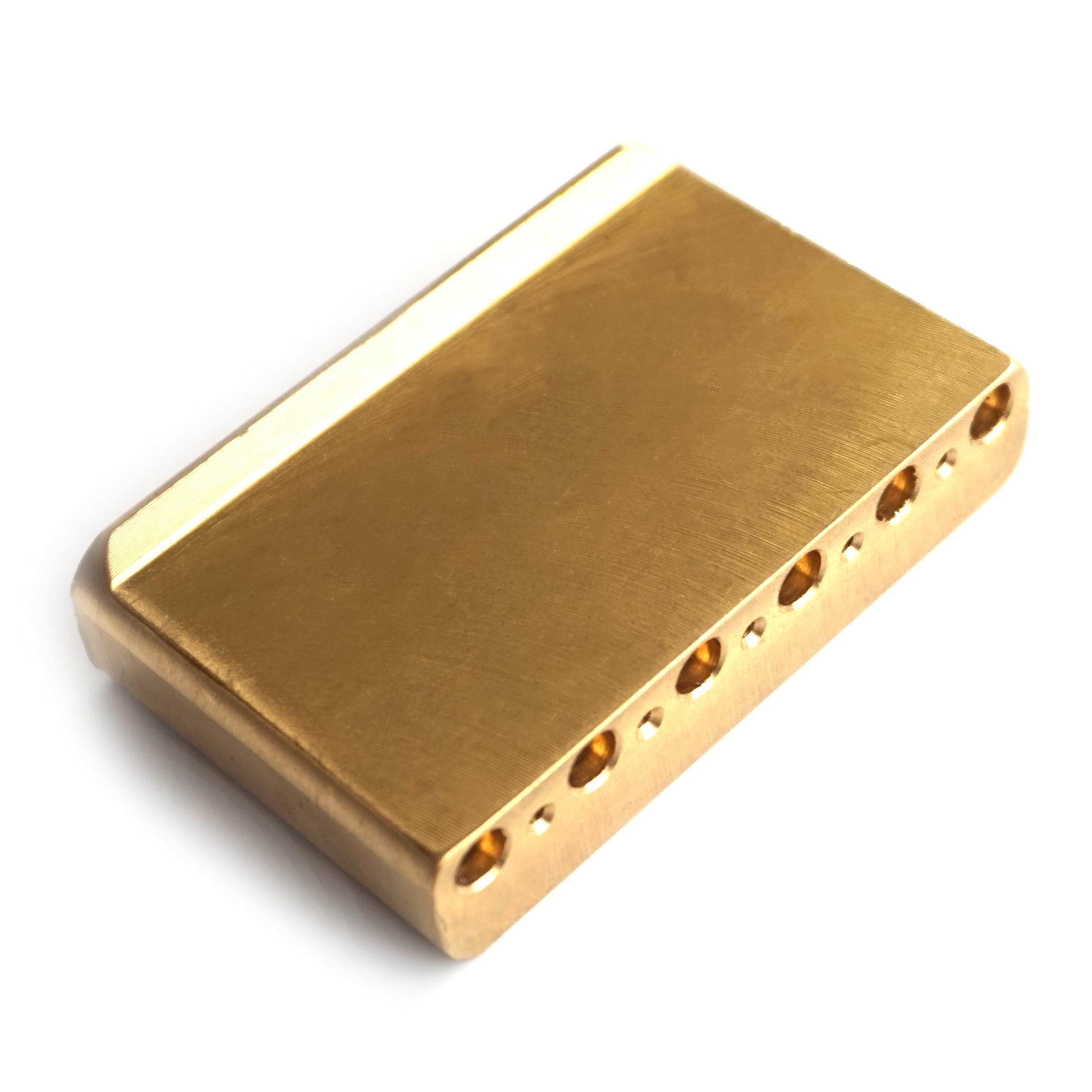 Solid Brass Stratocaster Tremolo Full Block - Machined Brass Strat Block