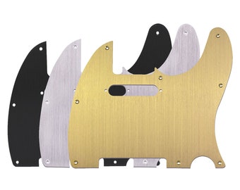 Brushed Aluminium Telecaster Electric Guitar Pickguard