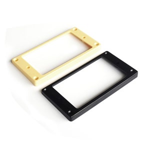 Humbucker Pickup Mounting Ring Surround Flat Bottom - Cream, Black PR002
