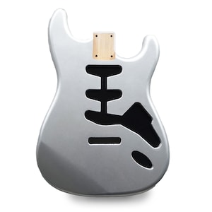 Cuerpo de guitarra Stratocaster SSS - Plata Firemist - Aliso americano