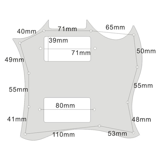 Paletta Chitarra Epiphone LP Pickguard Per Chitarra Les Paul