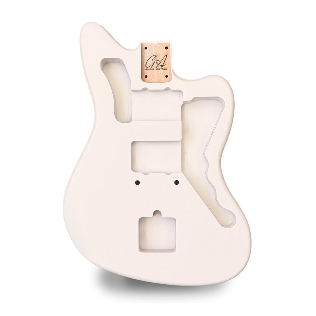 Jazzmaster Guitar Body - Olympic White Vintage Nitro Satin - 2