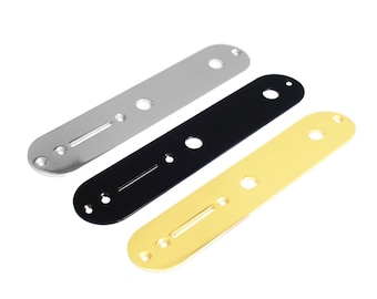 Telecaster Control Plate - Chrome Black Gold