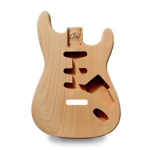 Stratocaster Guitar Body SSS - Unfinished - 2 Piece Mahogany