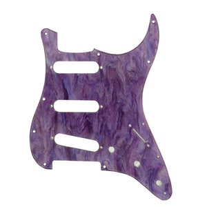 Galactic Pearl Stratocaster Electric Guitar Pickguard Galactic Purple